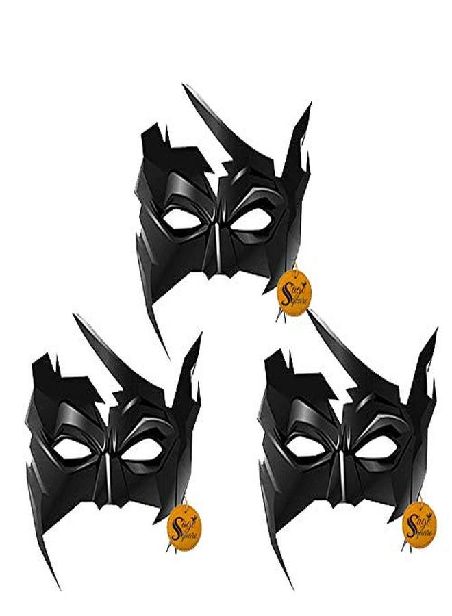 Sage Square Indian Super Hero Krrish Mask for Cosplay, Theme Party, Birthday, Function, Drama, Dress-up, Costume Parties (Set of 3) - Image 1